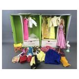 Barbie And Francie Doll Trunk With Doll,