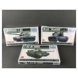 Esci Ertl Model Tank Kits M60, T62 & Leopard