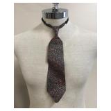 Vintage Leather Abstract Tie