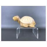 Fenton art glass chocolate turtle figurine