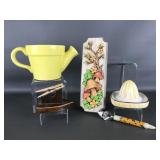 Mid-century Garden/outdoor Mushroom Plaque &more