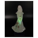 Fenton Artist Signed Hand Painted Glass Doll
