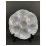 Mosser Glass Mother Of Pearl Oyster Dish