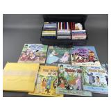 Vtg Disney Books, Records & Misc Cassette Tapes