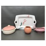 Vtg Mccoy Pottery Lidded Casserole Dish & More