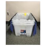 15 Gallon Fliptop Storage Crates Bins