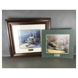 Thomas Kinkade Sunday Evening Sleigh Ride Framed