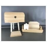Paintable Wood & Ceramic Chest & More