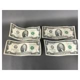 Two dollar bills