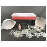 Vtg Flamingo Pink Pyrex Dish & More!