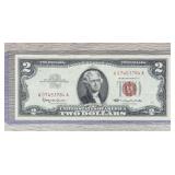 1963 Series Red Seal $2 Dollar Bill
