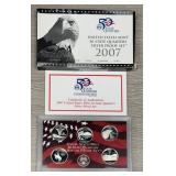 2007 Silver Proof Set State Quarters