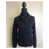 Ralph Lauren Navy 100% Cashmere Womens Sweater