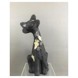 Fenton Art Glass Matte Winking Cat Figurine