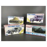 Esci Ertl Military Vehicles Model Kits