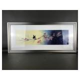 Watercolor Butteryfly Framed Painting Signed