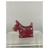 Mosser Schnauzer Dog Glass Figurine