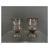 Boyds Art Glas Hopalong Cassidy Toothpick Holders