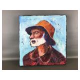 Impressionst Style Portrait Textured Painting