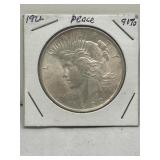 1922 90% Silver Peace Dollar