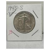 1945 S 90% Silver Peace Dollar