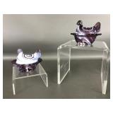 Mini Mosser Slag Glass Hen On Nest