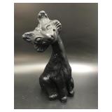 Fenton Art Glass Stain Black Star Alley Cat Figure