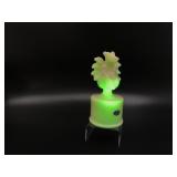 Uranium Fenton Art Glass Dragon Figurine