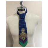 Vtg Gianni Versace Medusa Printed Tie