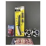 Vtg Michigan License Plate, Karcher Wash Brush &