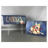 Beautiful Handpainted Tea & Candle Boxes