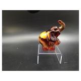 Fenton Red Glass Elephant Figurine