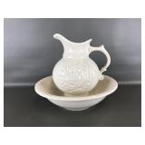 Vtg Mccoy Washing Basin Bowl Pottery Set