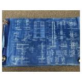 Vtg Grosse Pointe High School 1966 Blue Prints