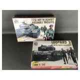 Vintage Esci Ertl Military Tank Model Kits