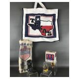 Vtg Roy Rogers Celluloid Pin & Texas Care Kit