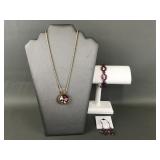 Handmade Volcano Swarovski Crystal Beaded Jewelry