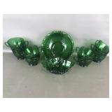 Vintage Emerald Anchor Hocking Punch Cups & More