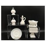 Vtg Westmoreland Diamond Hobnail Cruet &