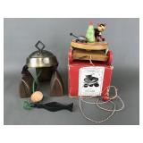 Katze & Maus Salzburg Vintage Toy & German Cowbell