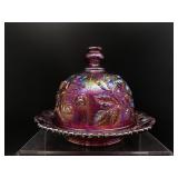 Imperial Carnival Glass Butter Dish