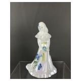 Signed Handpainted Fenton Bridesmaid Glass Figure