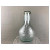 Vtg Arrowhead Springs Textured Glass Carafe