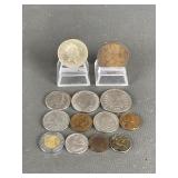 Various Foreign Metal Coins Currency