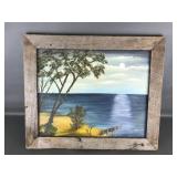 Signed Rustic Framed Pauline Stoody Painting