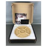 New Smirly Bamboo Cheese Board & Cutlery Tray