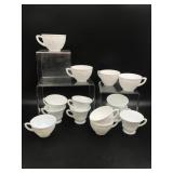 Vtg Indiana Milk Glass Colony Harvest Tea Cups
