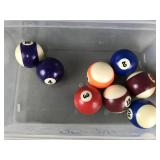 Incomplete Set Pool/ Billiard Balls