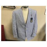 Chaps Gingham Brand Blazer Paisley Lining
