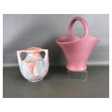 Art Deco Haegar & Smokey Mountains Pottery Vases